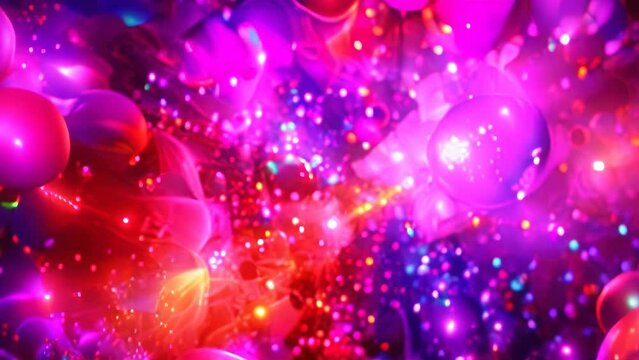 Abstract party background. 4k video