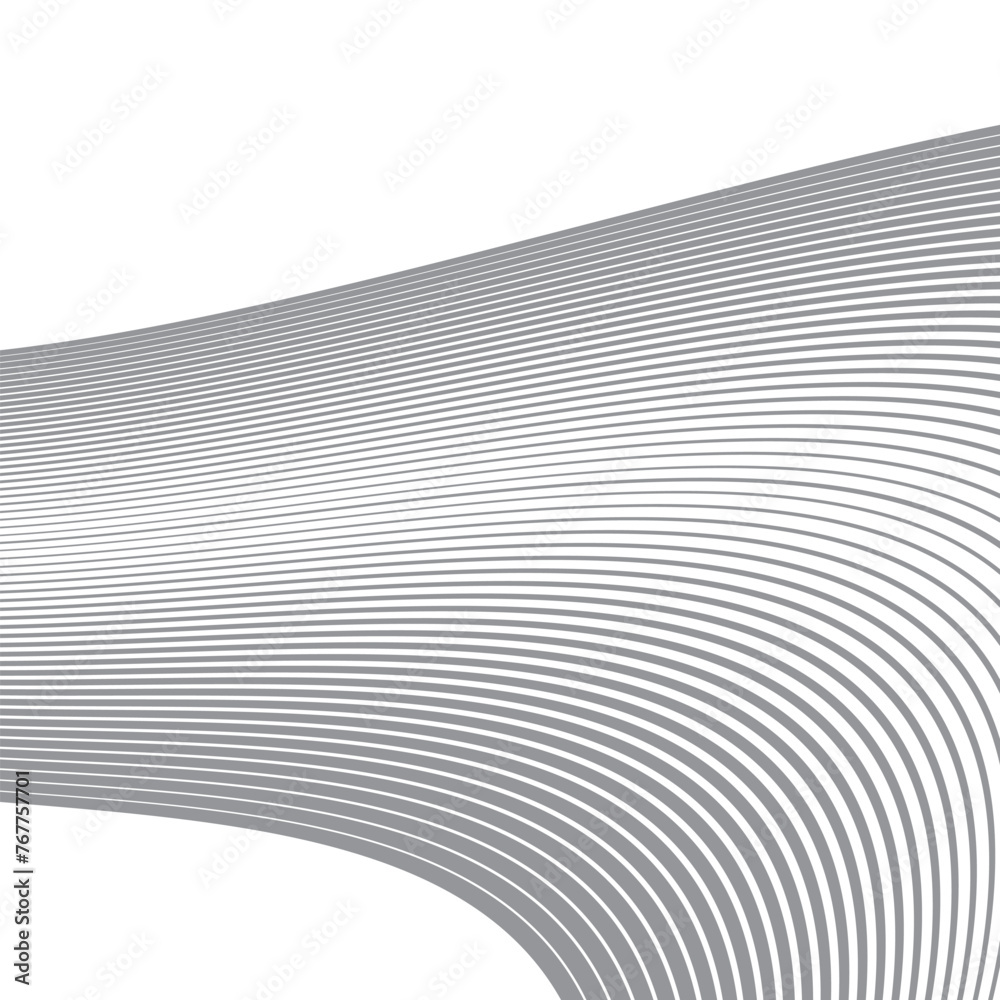Aufkleber abstract geometric wave line pattern art vector illustration.