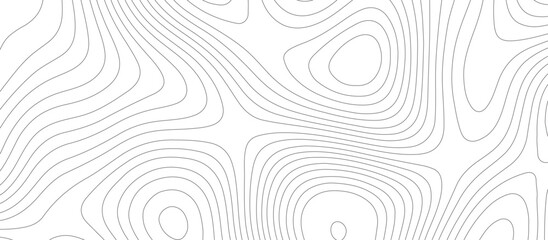 Obraz premium Topographic map background geographic line map pattern .panorama view black color wave curve lines .geographic mountain relief abstract grid .the concept map of a conditional geography map .