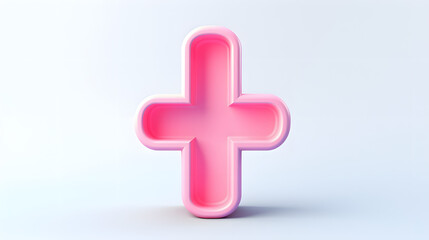 Obraz premium Plus Icon 3d