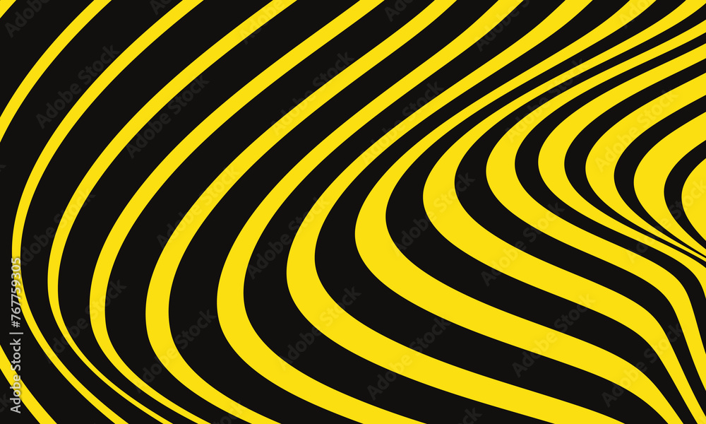 Aufkleber abstract geometric wave line pattern art vector illustration.