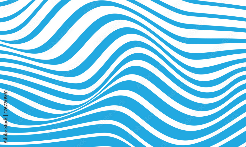 Poster abstract geometric wave line pattern art vector illustration.