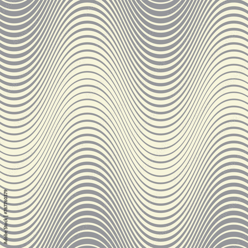 Poster abstract geometric wave line pattern art vector illustration.