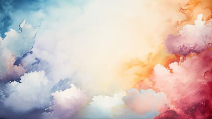 Abstract multicolored impressive background in watercolor style - obrazy, fototapety, plakaty