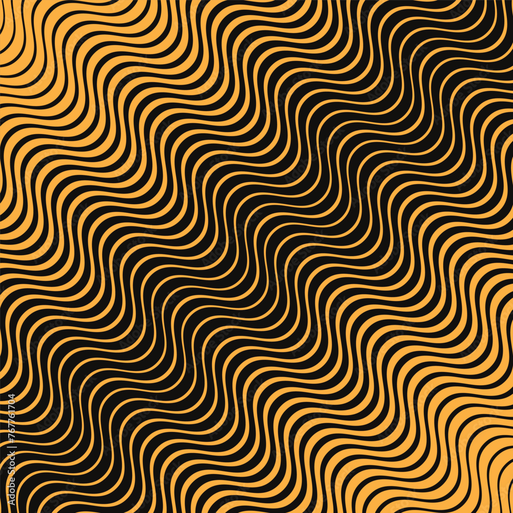 Poster abstract geometric wave line pattern art vector illustration.