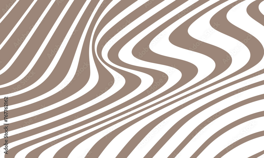 Aufkleber abstract geometric wave line pattern art vector illustration.