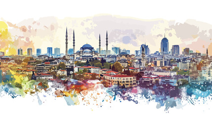 Building view with landmark of Ankara Turkeys 