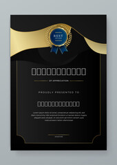 COLOR vector flat and gradient modern certificate template for corporate or awards. For appreciation, achievement, awards diploma, corporate, and education