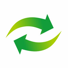 Green recycle icon