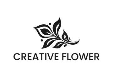 Obraz premium abstract botanical logo design