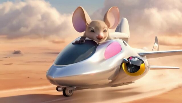 mouse with jet engines, zipping through virtual landscapes.