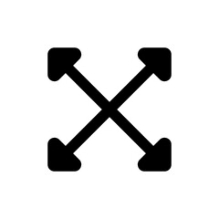 Full Screen icon vector. Expand illustration sign. Open symbol or logo.