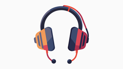 Headset music icon modern style vector Flat vector 