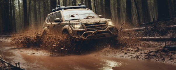 Off road expedition to the villages through mad roads. off road in action