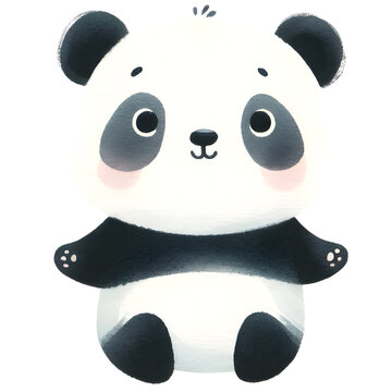 Cute padna watercolor clipart with transparent background