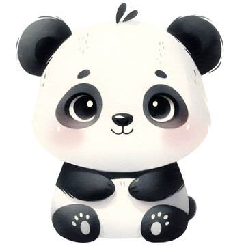 Cute padna watercolor clipart with transparent background