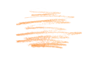 A photo of a peach pencil stroke on a transparent background. This minimalist design can be used for illustrations, logos, brand graphics, and more.