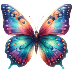 Butterfly watercolor clipart with transparent background - 767770786