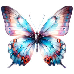 Butterfly watercolor clipart with transparent background - 767770954