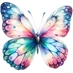 Butterfly watercolor clipart with transparent background - 767770971
