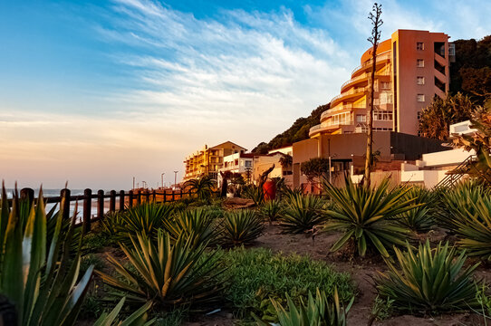 Umdloti Beachfront at Sunrise, Durban South Africa