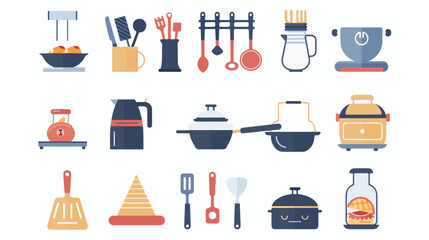 Kitchen Tools Vector icon Art and illustration cooking