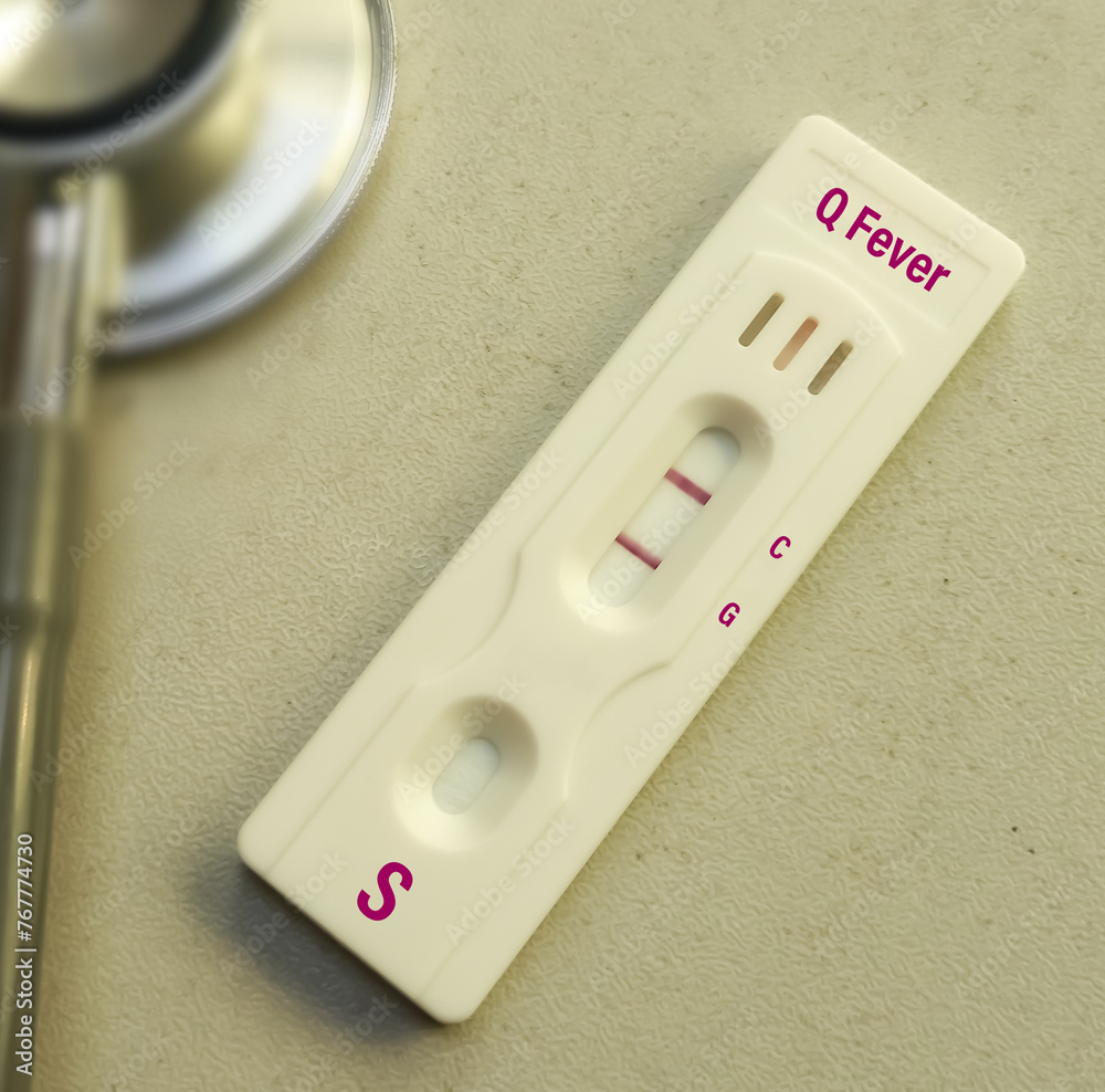 Poster blood sample for q fever or query fever is a disease caused by infection with coxiella burnetii. cox