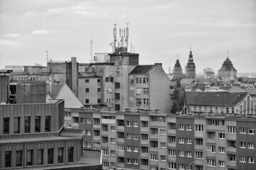 Panoramic view of Szczecin, Poland