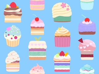 ケーキの背景素材B-3 