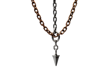 Interlocking Chains: Linking Hook and Chain. On a White or Clear Surface PNG Transparent Background.