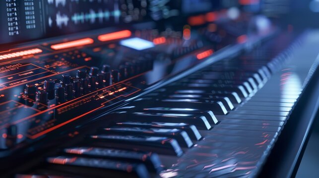 Explore the dynamic relationship between code and melody in digital music creation.