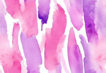 painted brush purple strokes clean watercolor Pink white background