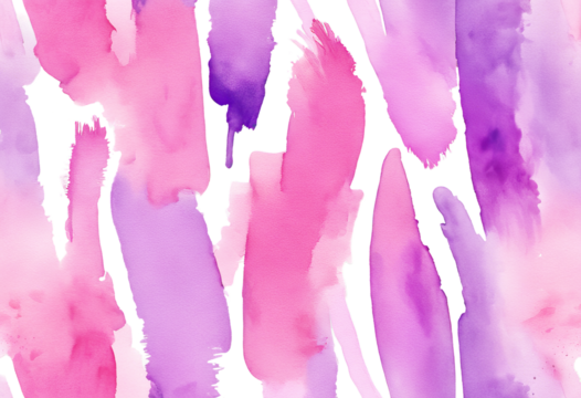 painted brush purple strokes clean watercolor Pink white background