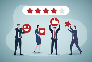 Feedback, Customer Support Related Modern Flat Design Style Vector Illustration © HONGWEI
