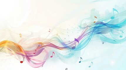 Music sound abstract waves banner background  