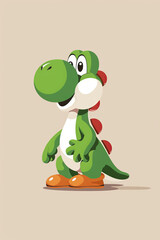 Super Mario Yoshi Vector Illustration