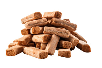 Fototapeta na wymiar A Whimsical Pile of Gourmet Dog Treats. On a White or Clear Surface PNG Transparent Background.