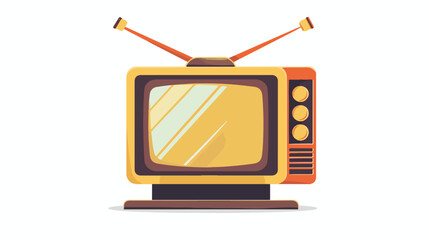 A modern design icon of television flat vector