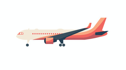 Airplane Vector Icon flat vector isolated on white background