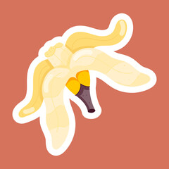 Trendy Banana Desserts Flat Stickers 
