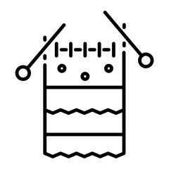 Get this line icon of scarf knitting 