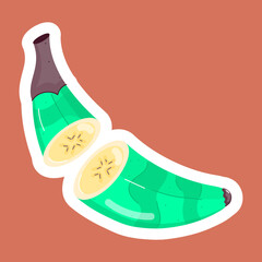 Banana Delicacies Flat Stickers 
