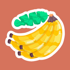 Banana Delicacies Flat Stickers 
