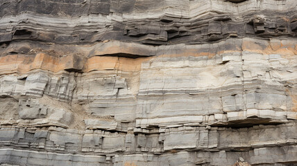 rock layers, sedimentary rock soil, cut texture background rock surface