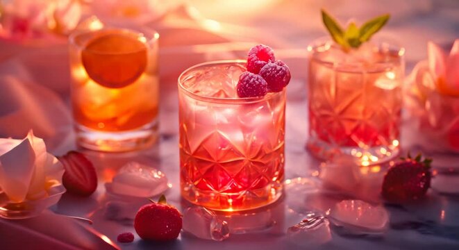 Craft dessert cocktails, elegant and boozy