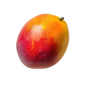 ripe Mango against an isolated white background