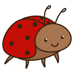 ladybug insect cartoon illustration
