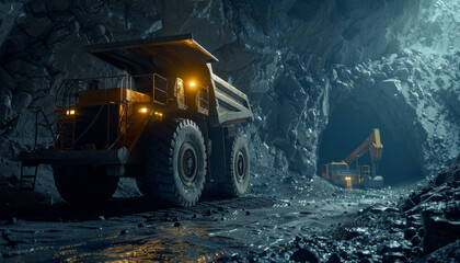 Mining enterprise for the extraction of coal and rare ore crystals in the mine. Deposit of diamonds and precious stones.