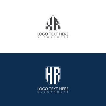XR 2 style text initial monogram logo with creative style design. 