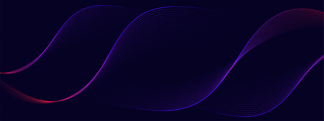 Abstract background with flowing lines. Dynamic waves. vector illustration.	